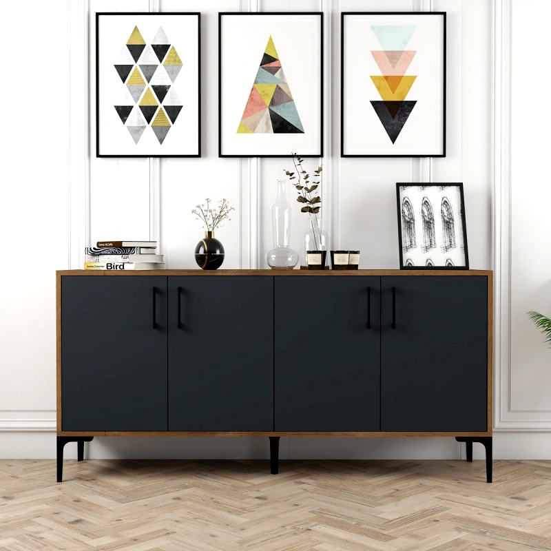 Αίθριο Κονσόλα Kiev 160 - Walnut, Anthracite 845Hct5322 (160x78x35)