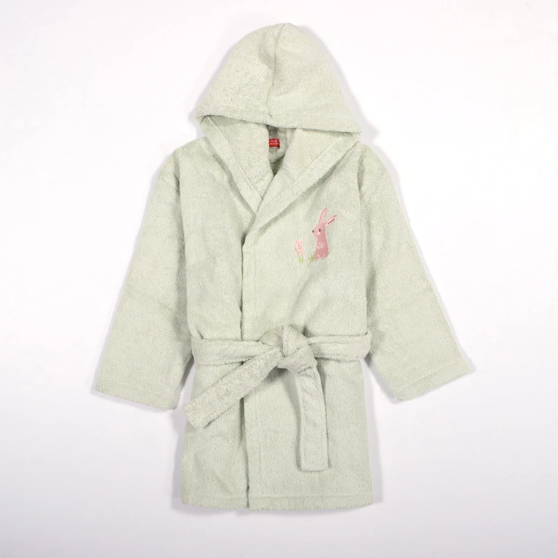 Nef - Nef Μπουρνούζι Με Κουκούλα Nef Nef Country Bunny Mint