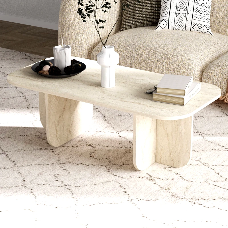 Αίθριο Τραπέζι Σαλονιού Becaj - Travertine 327Ods1409 (120x41,4x60)