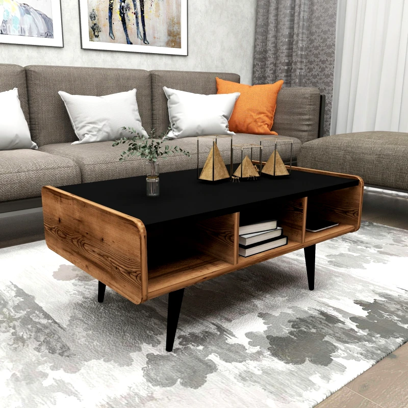 Αίθριο Τραπέζι Σαλονιού Line - Light Walnut 550Arn1730 (90x40x56)