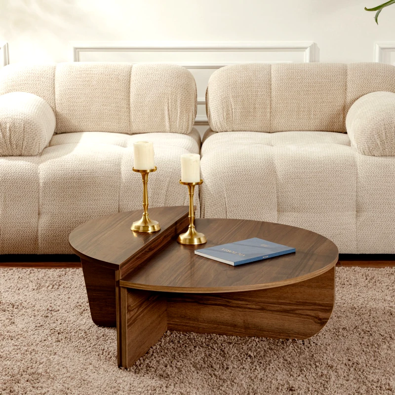 Αίθριο Τραπέζι Σαλονιού Orion - Walnut 241Nrd1218 (90x30x60)