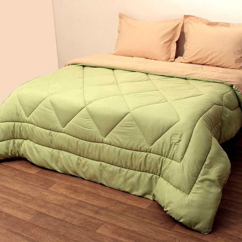 Viopros Πάπλωμα Μονό 160X240 Viopros Microfiber Πράσινο/Μπεζ (160x240)