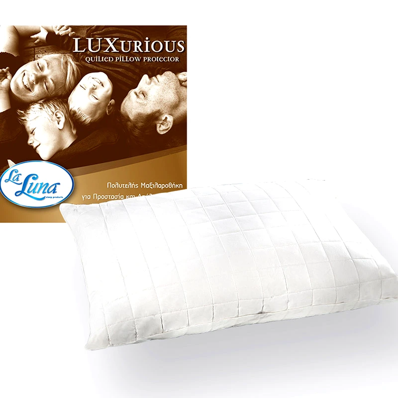 La Luna Καπιτονέ Κάλυμμα Μαξιλαριών (Ζεύγος) 50X80 La Luna Luxurious New Λευκό (50x80)