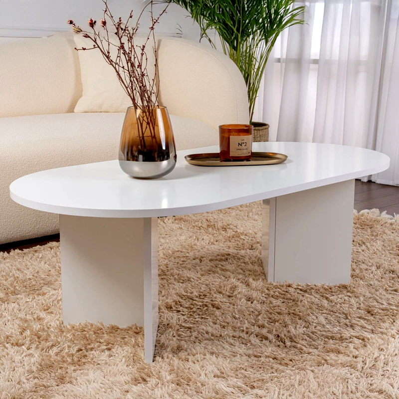Αίθριο Τραπέζι Σαλονιού Sable - White 909Nrd1108 (119x40x60)
