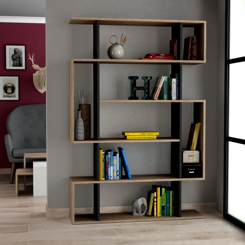 Αίθριο Βιβλιοθήκη Mito - Sonoma Oak, Anthracite 776Hms3615 (110x161x25,5)