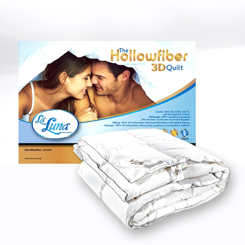 La Luna Πάπλωμα Λευκό Υπέρδιπλο 220X240 La Luna The 3D Hollowfiber Duvet Λευκό (220x240)