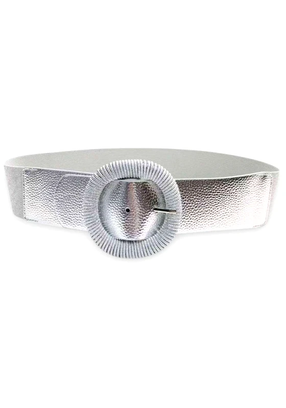PerfectDress.gr φαρδιά ελαστική ζώνη Metalin silver