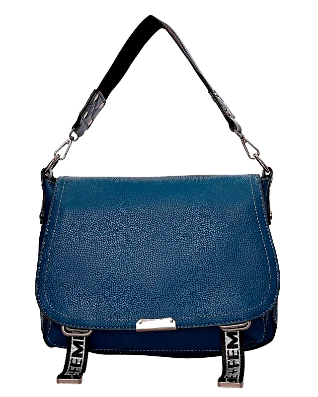 Bag to Bag τσάντα χιαστή τεχνόδερμα Sporty μπλε