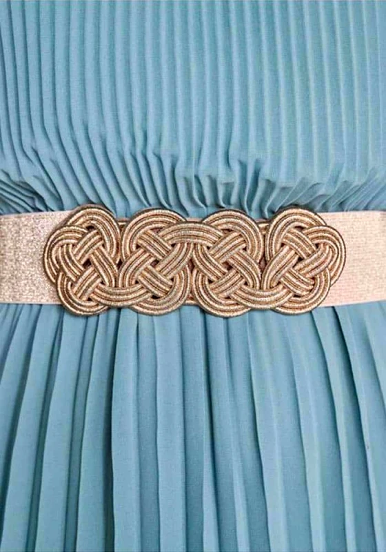 PerfectDress.gr lurex ελαστική ζώνη Kleo gold