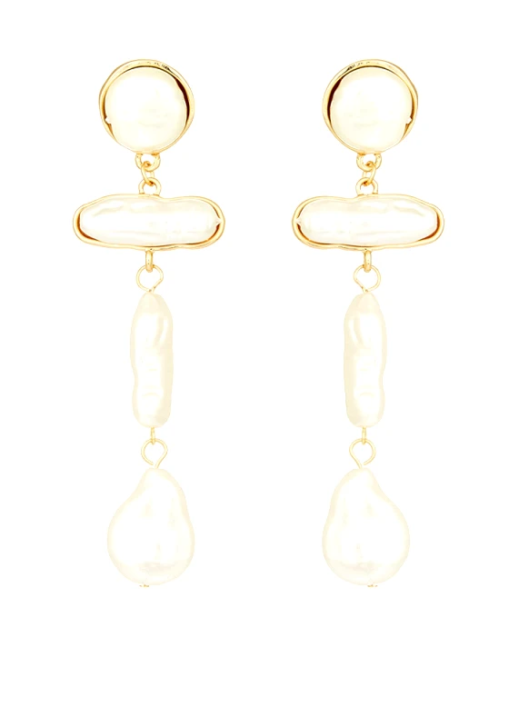 PerfectDress.gr boho luxe σκουλαρίκια single πέρλες