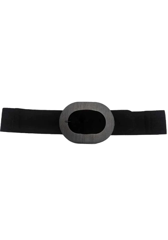 PerfectDress.gr 60s ελαστική ζώνη suede Τon sur Τon black