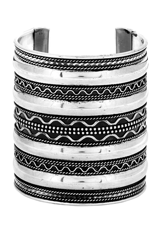 PerfectDress.gr boho χειροποίητο βραχιόλι antique Marakes silver