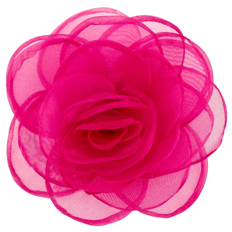 PerfectDress.gr vintage μπουτονιέρα λουλούδι Rose φούξια