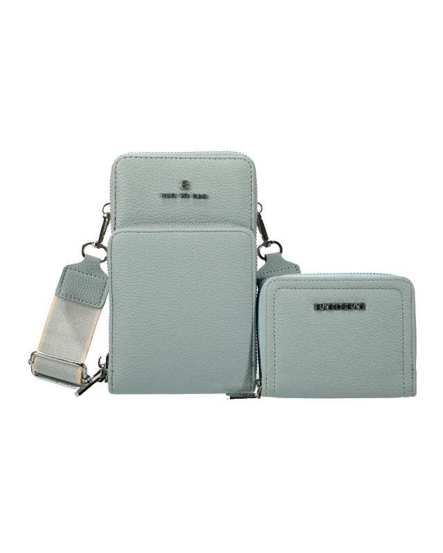 PerfectDress.gr διπλό τσαντάκι χιαστί Εasy σιέλ