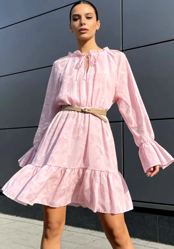 PerfectDress.gr αέρινο chic φόρεμα Devorè ροζ