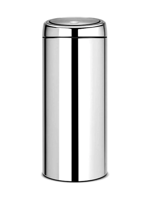BRABANTIA Brabantia Κάδος Απορριμμάτων Touch Bin Ανοξείδωτος Brilliant Steel 30lt