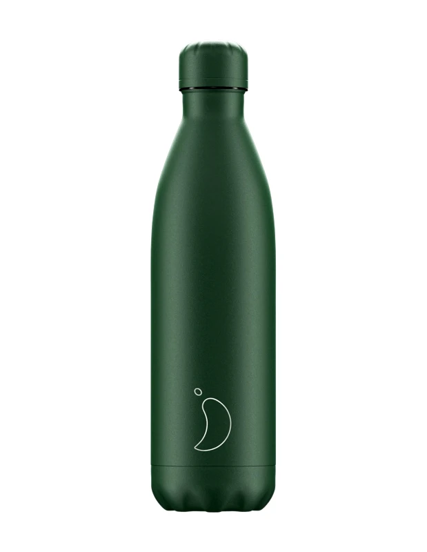 CHILLY'S Chilly's Μπουκάλι Θερμός Ανοξείδωτο All Matte 750ml Πράσινο
