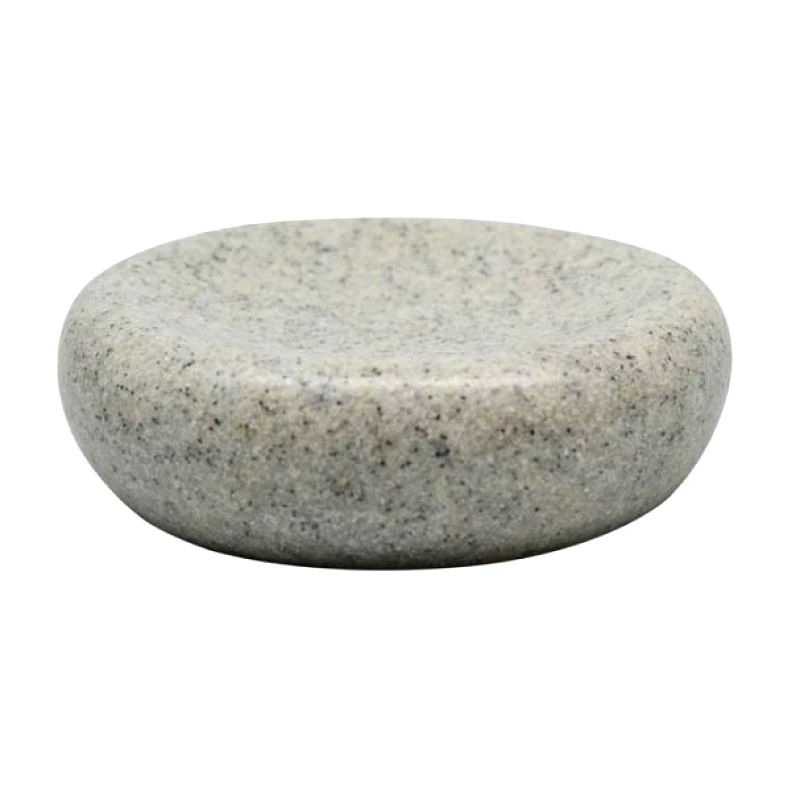 Ankor Θήκη Για Σαπούνι Polyester Grey Stone