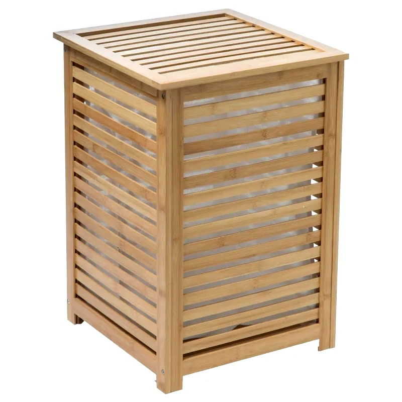 5FIVE SIMPLY SMART 5Five Καλάθι Απλύτων Bamboo 40Χ58cm Καφέ