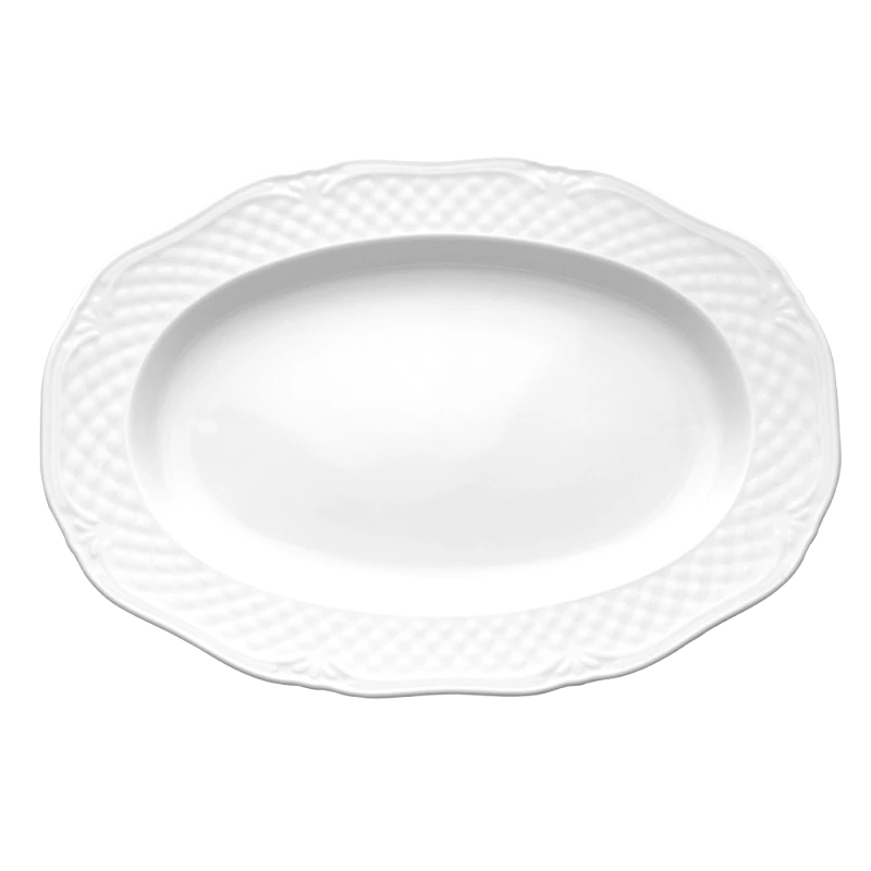 HAUSMANN Hausmann Πιατέλα Οβάλ Πορσελάνης Arianna 38cm