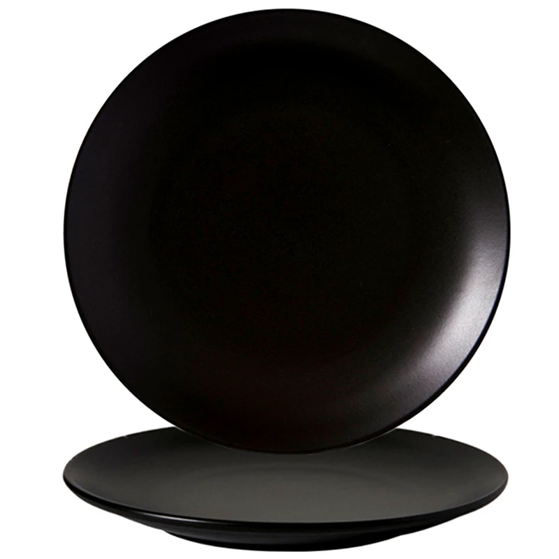 GURAL PORCELEN Gural Πιάτο Ρηχό Πορσελάνης Bodrum Matt Black 27cm