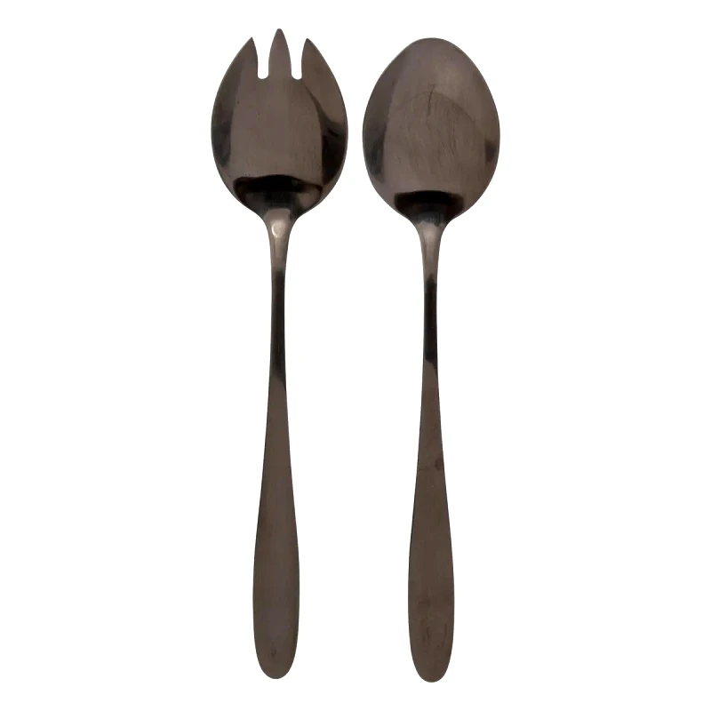 SECRET DE GOURMET Secret De Gourmet Σετ Σαλάτας 2τμχ. Inox Shadow Black
