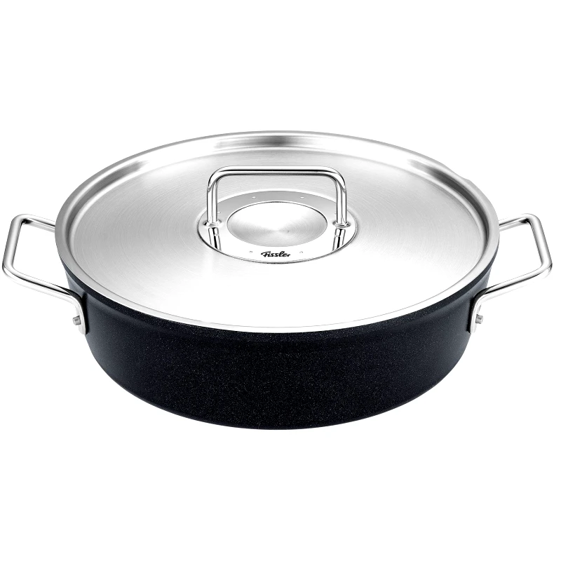FISSLER Fissler Κατσαρόλα Adamant Ρηχή Με Μεταλλικό Καπάκι 28cm