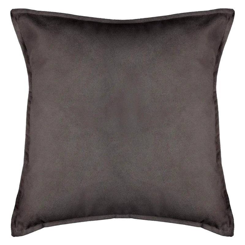 ATMOSPHERA Atmosphera Μαξιλάρι Διακοσμητικό Υφασμάτινο Βελουτέ Γκρι 55Χ55cm