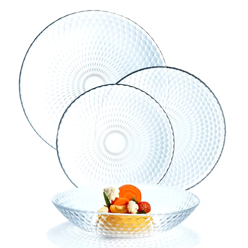 LUMINARC Luminarc Σερβίτσιο Φαγητού Pampille Σετ 18Τμχ. Διάφανο