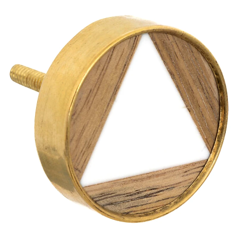 ATMOSPHERA Atmosphera Πόμολα Isla Metal Λευκά Σετ 2τμχ