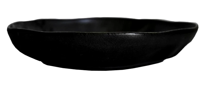 RINART PORCELAIN Rinart Porcelain Μπολ Σαλάτας Πορσελάνης Kronos Black Mat 25cm