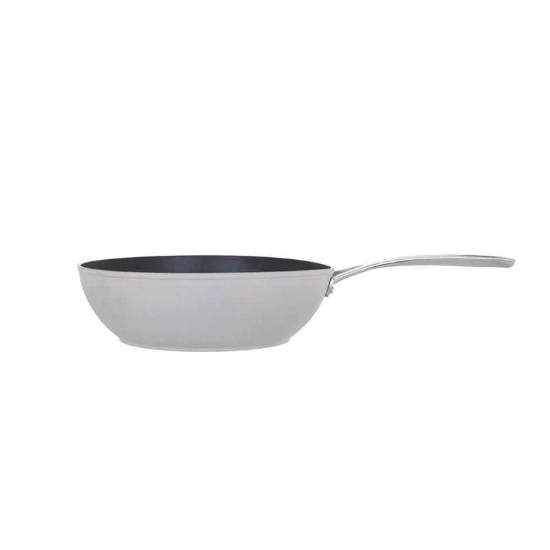 LAURA ASHLEY Laura Ashley Τηγάνι Wok Αντικολλητικό Σφυρήλατο Dark Dove Grey 30cm
