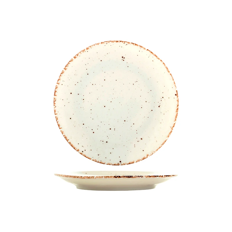 GURALLAR Gural Πιάτο Γλυκού Πορσελάνης Side Beige 17cm