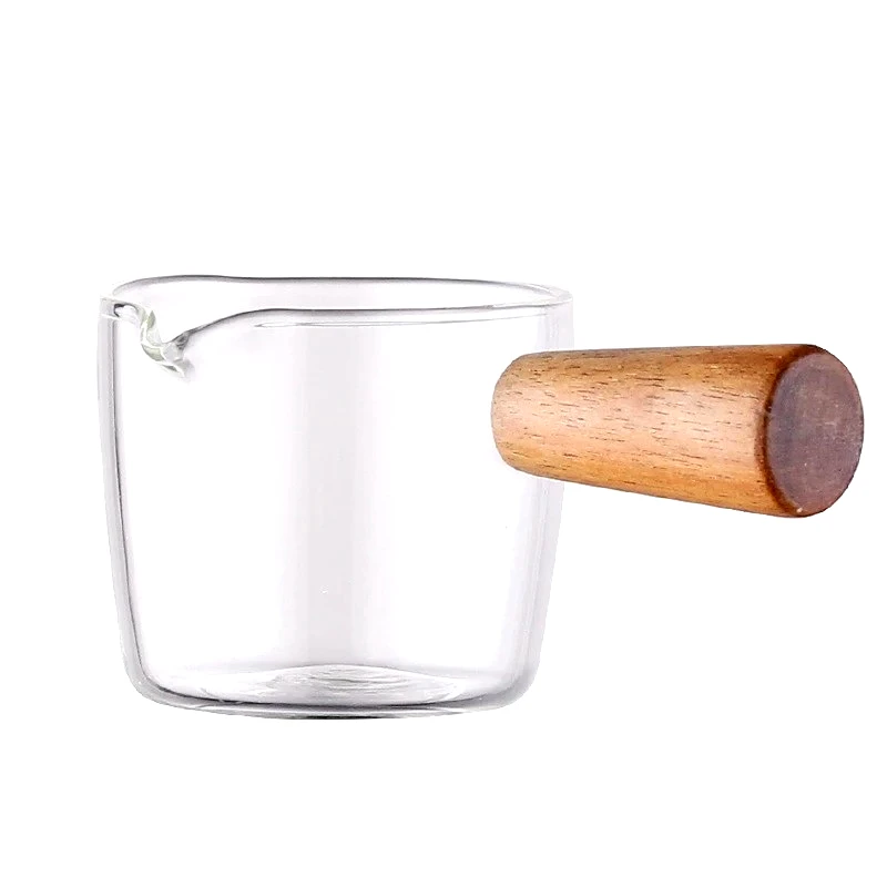 ARTE REGAL Arte Regal Mini Γαλατιέρα Γυάλινη Με Bamboo Λαβή 100ml