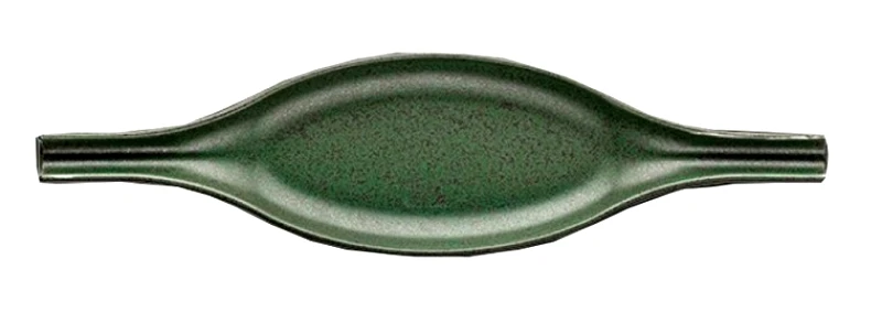 FATHY MAHMOUD EGYPTIAN PORCELAIN FM Πιατέλα Πορσελάνης Wings Olive Green 32Χ8cm