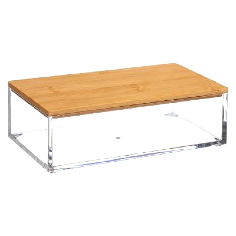 5FIVE SIMPLY SMART 5five Κουτί Αποθήκευσης Ακρυλικό Με Baboo Καπάκι 16cm