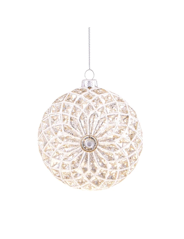 BRANDANI Χριστουγεννιάτικη Μπάλα Γυάλινη Brandani Strass 11cm