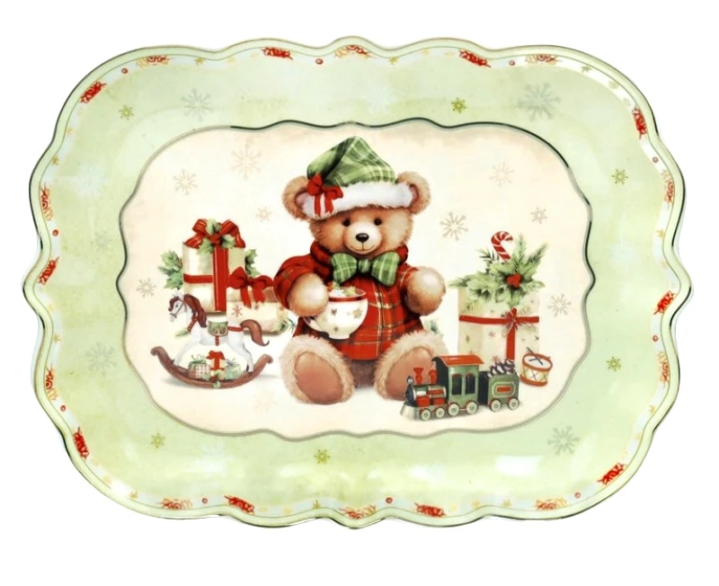 BRANDANI Brandani Χριστουγεννιάτικη Πιατέλα Πορσελάνη Coccole 33cm