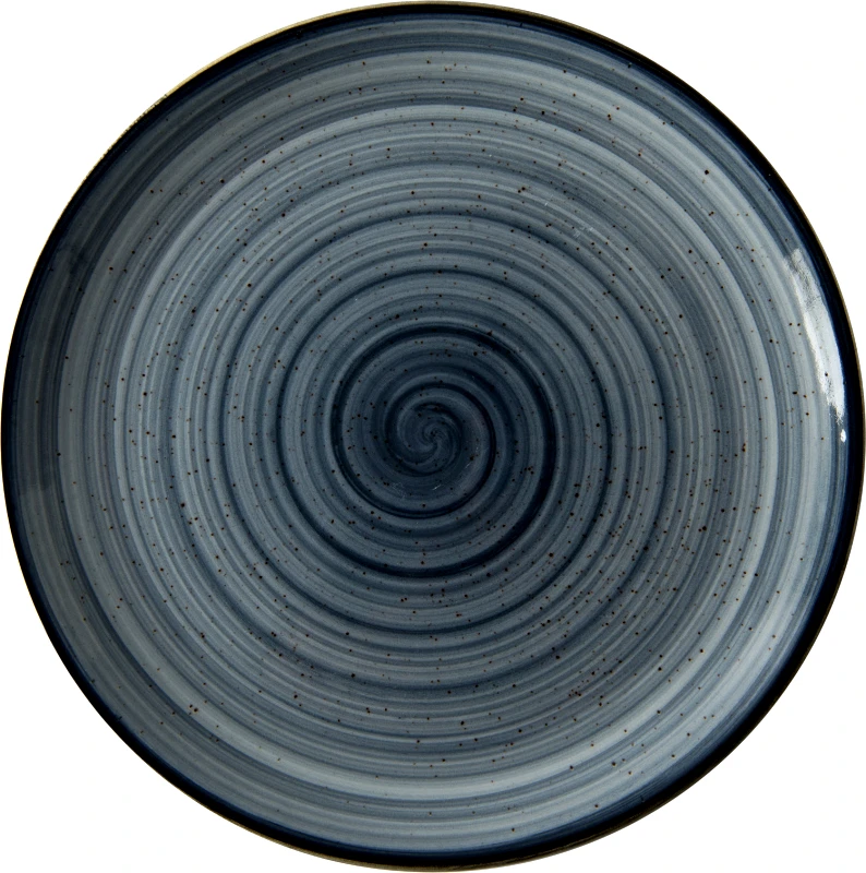 PORLINE PORCELEN Porline Πιατέλα Στρογγυλή Πορσελάνης Blue 30cm