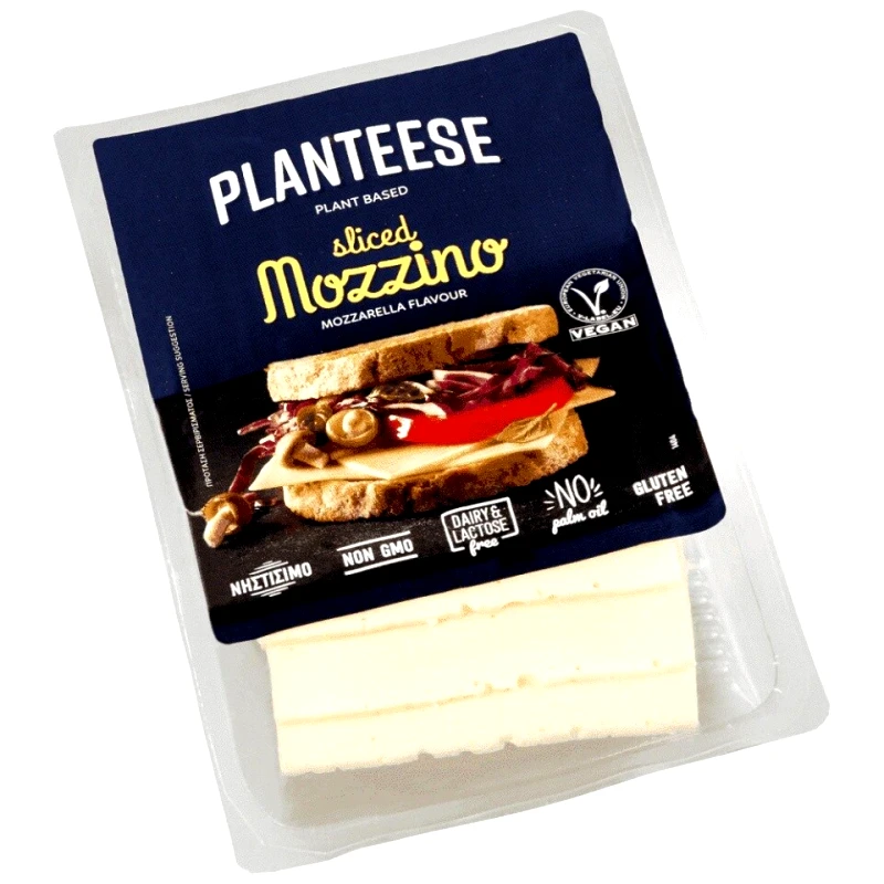 PLANTEESE Φυτικό Mozzino Γεύση Mozzarella Vegan Φέτες 140g