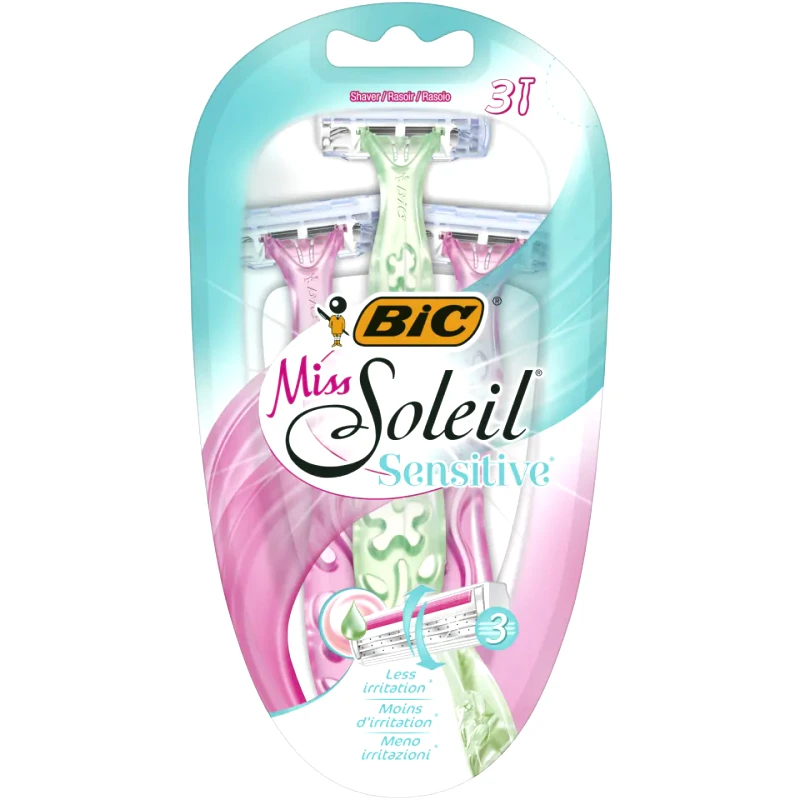 BIC Ξυραφάκια Miss Soleil Sensitive 3 Τεμάχια