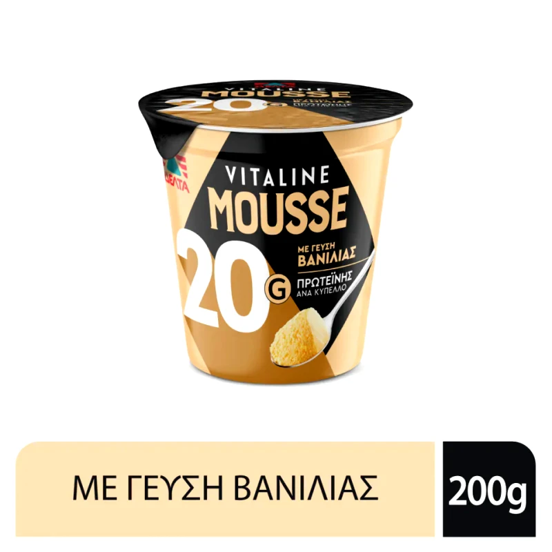 VITALINE Mousse Protein Βανίλια 200g