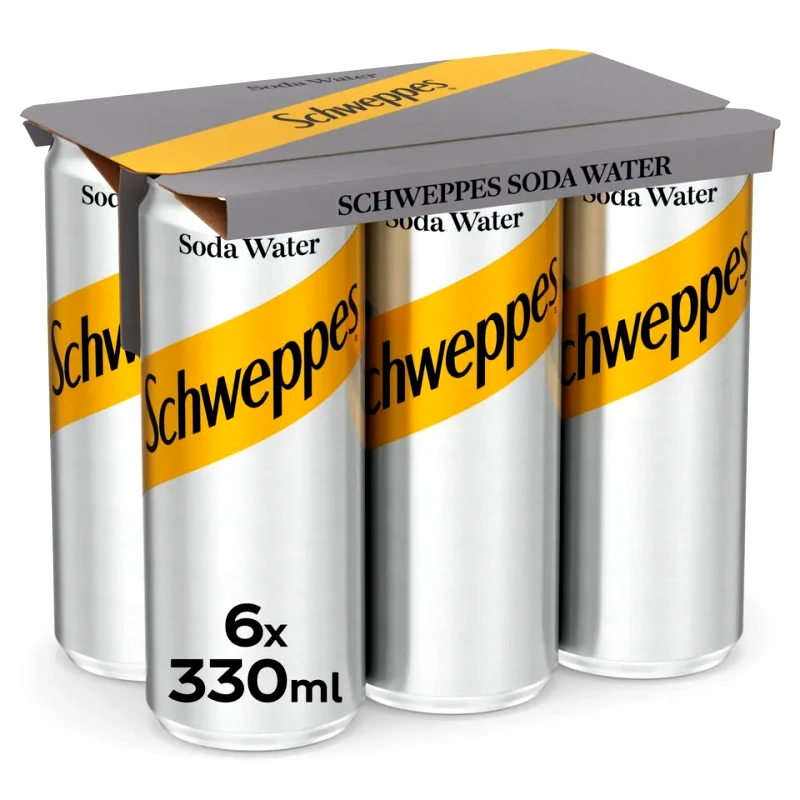 SCHWEPPES Σόδα Κουτί 6x330ml