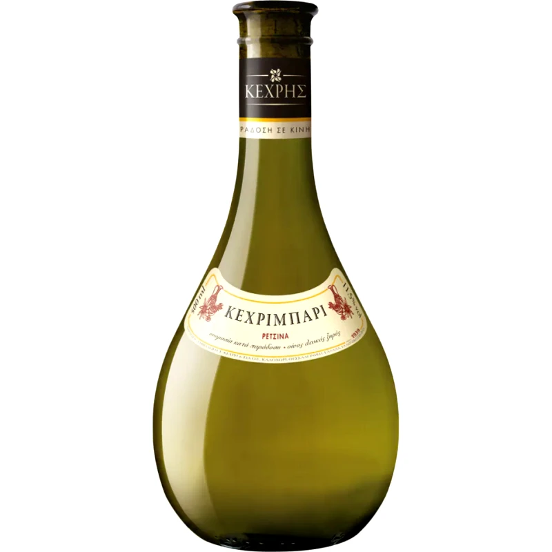 ΚΕΧΡΙΜΠΑΡΙ Οίνος Λευκός Ξηρός Ρετσίνα 500ml