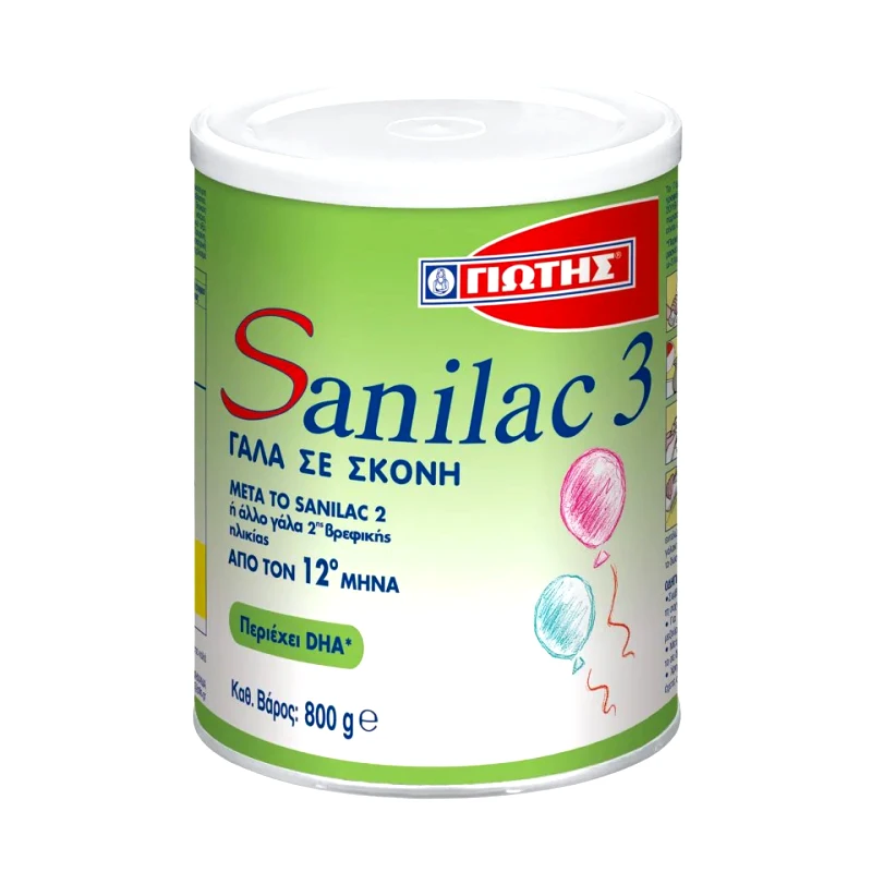 SANILAC Βρεφικό Γάλα Sanilac 3 Σκόνη 800g