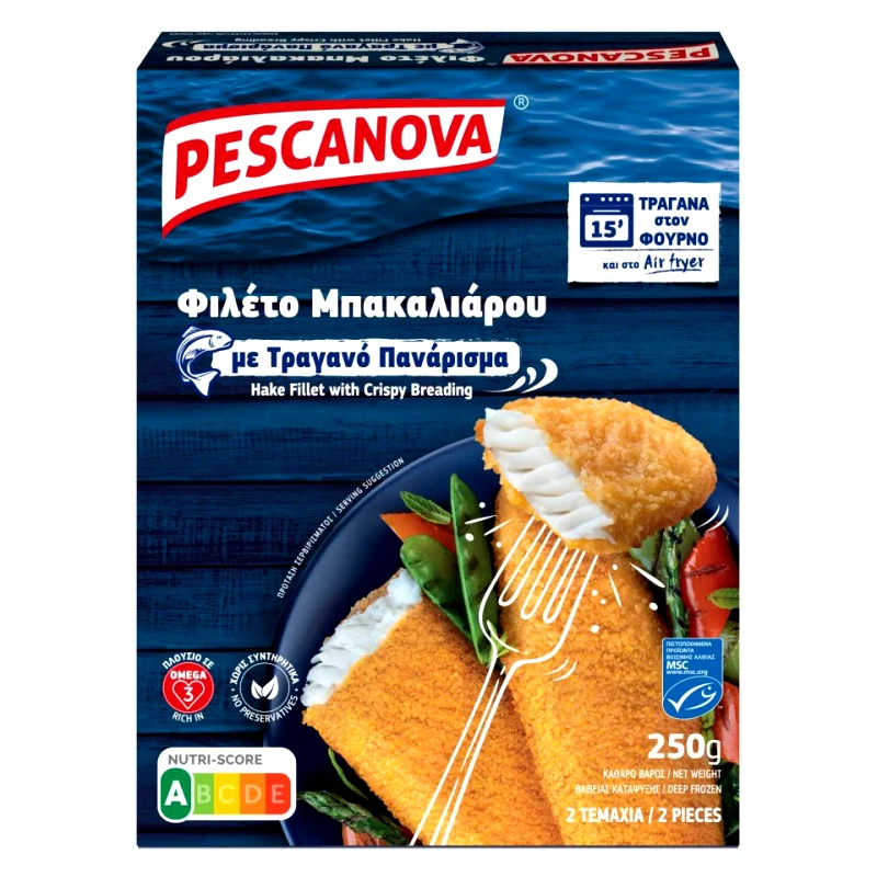 PESCANOVA Φιλέτο Μπακαλιάρου με Τραγανό Πανάρισμα 250g