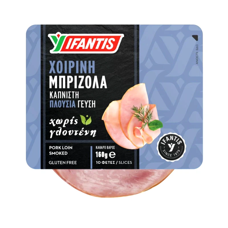 ΥΦΑΝΤΗΣ Μπριζόλα Χοιρινή Καπνιστή Φέτες 160g