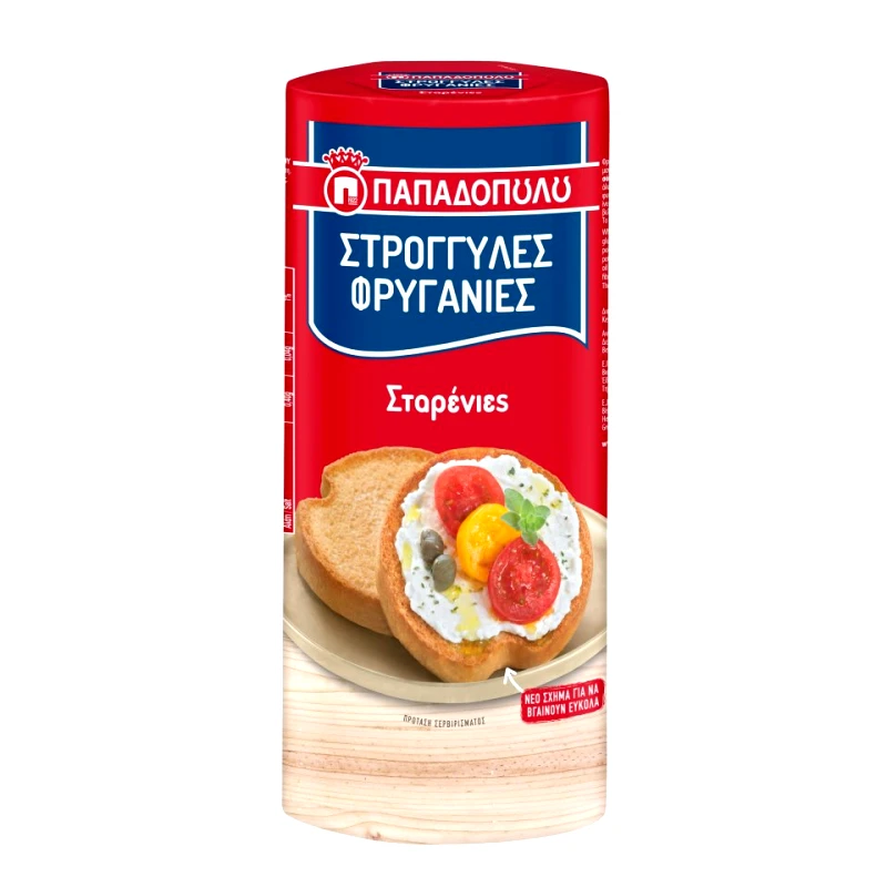ΠΑΠΑΔΟΠΟΥΛΟΥ Φρυγανιές Στρογγυλές Σταρένιες 125g