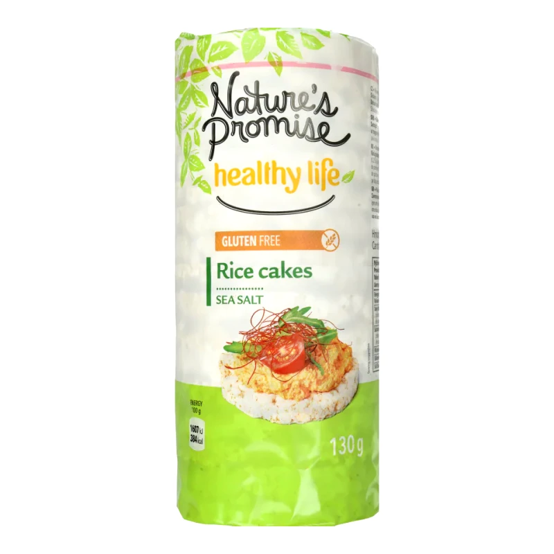 NATURE'S PROMISE Ρυζογκοφρέτες με Θαλασσινό Αλάτι 130g