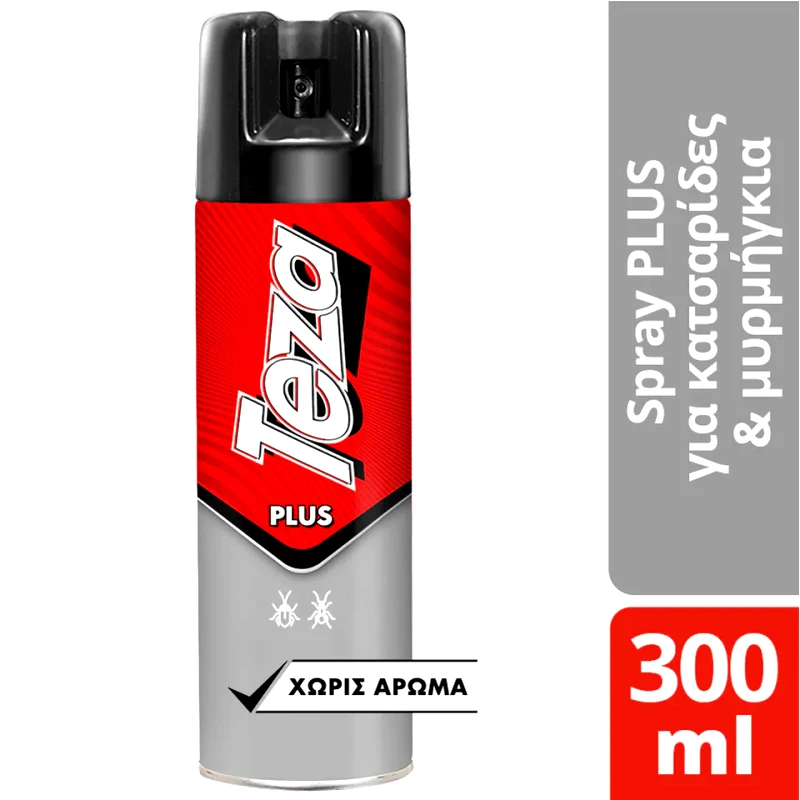 TEZA Spray Χωρίς Άρωμα για Κατσαρίδες & Μυρμήγκια 300ml